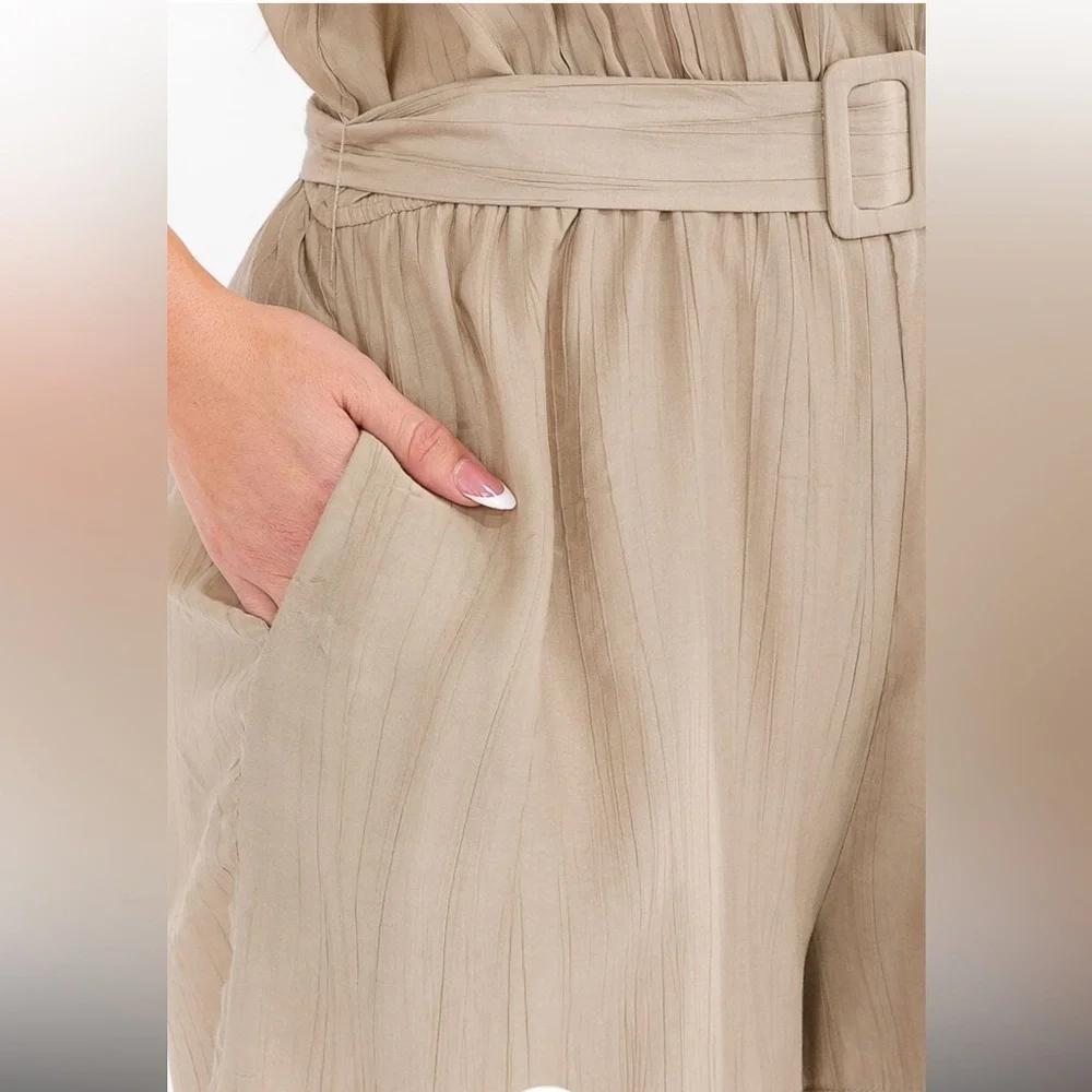 Plus Size Short Sleeve Romper - Picture 2 of 4